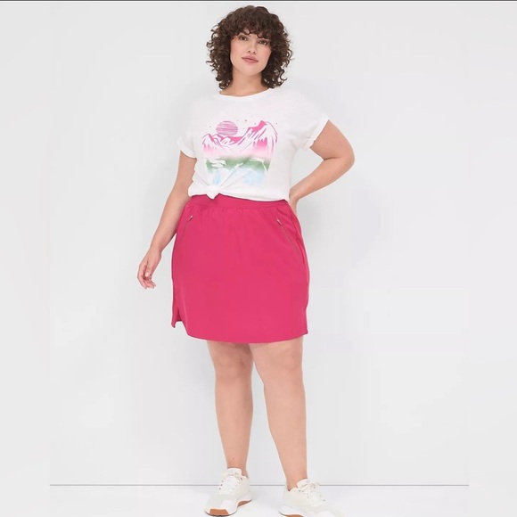 Livi Active Lane Bryant Pink Skort, 14/16, NWT - Picture 2 of 13